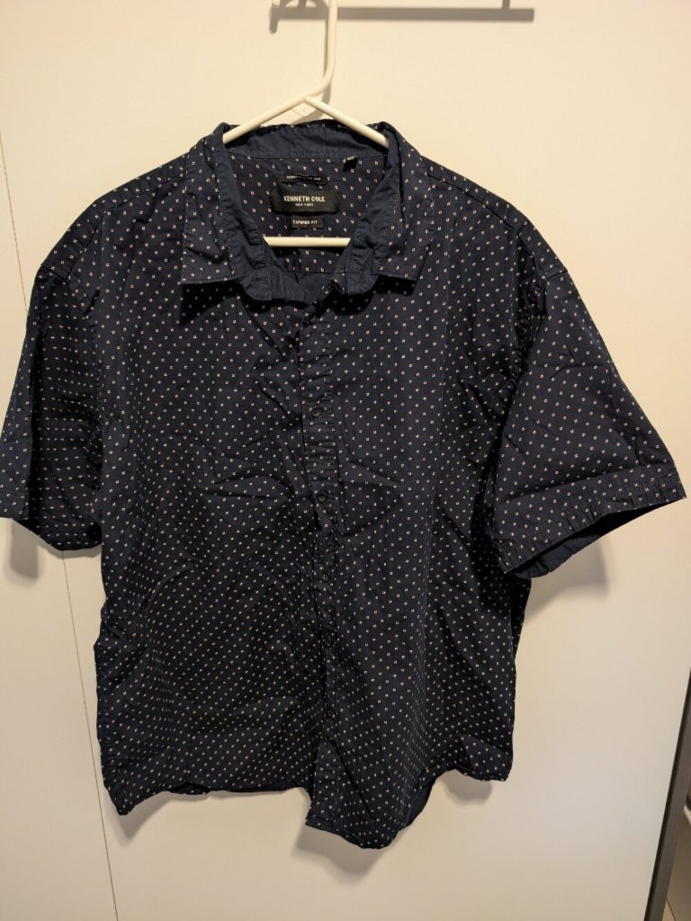 Kenneth Cole Men's 3X Button Up- Short Sleeve